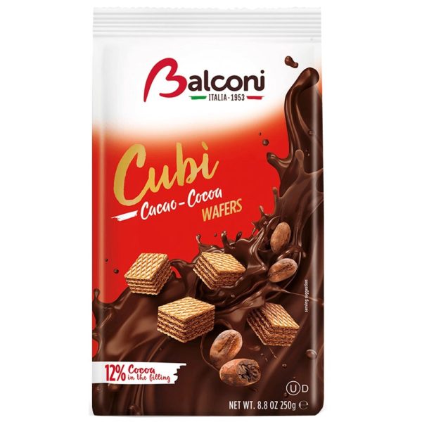 Balconi Cubi Cocoa Wafers 250 G