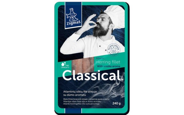 Zigmas Herring Fillet With Smoke Aroma 8.47oz