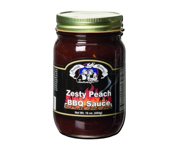 Amish Wedding Zesty Peach BBQ Sauce 16oz