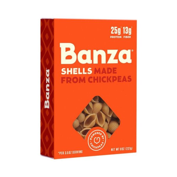 Banza Chickpea Pasta Shells 8 Oz