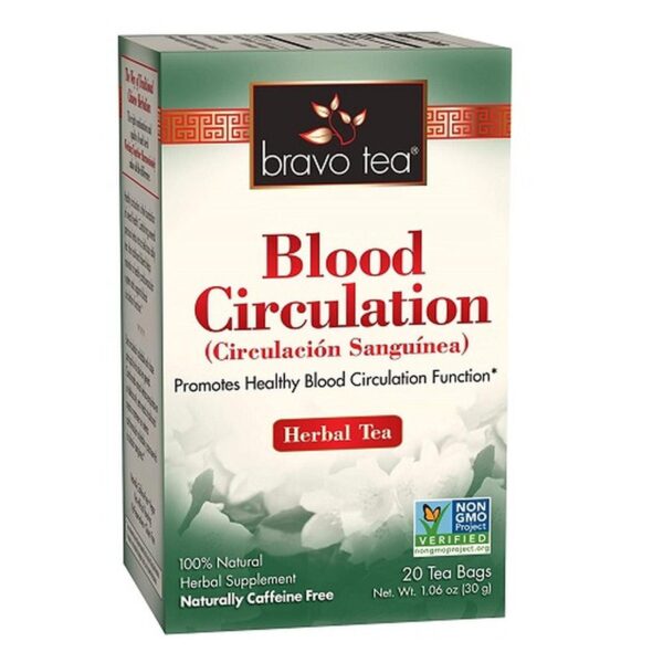 Bravo Tea, Blood Circulation Herbal Tea, Caffeine Free, 20 Tea Bags