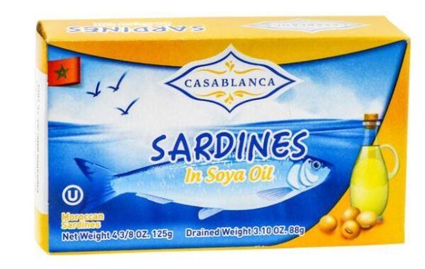 Casablanca Sardines In Soya Oil 125g