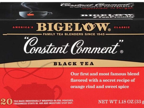 Bigelow Constant Comment Caffeinated Black Tea Bags 20 Count Box