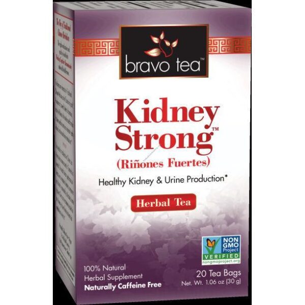 Bravo Tea, Kidney Strong Herbal Tea, Caffeine Free, 20 Tea Bags