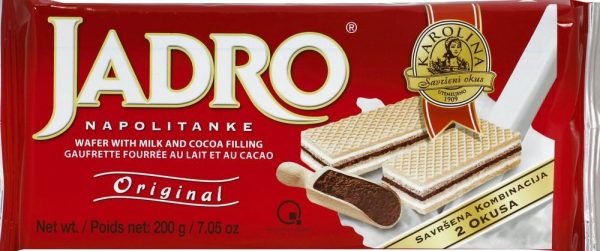Jadro Wafer With Milk And Cocoa Filling 200 G