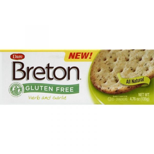 Dare Breton Herb & Garlic Crackers 4.76oz