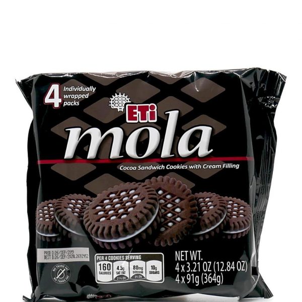 ETi Mola Cocoa Sandwich Cookies Filled With Cream 364g