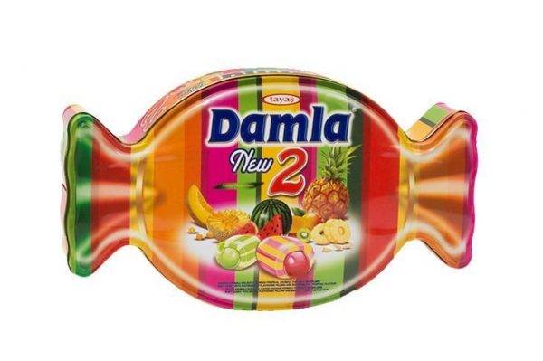 Damla Assorted New 2 Mixed Soft Candy 500g ( Tin Box )