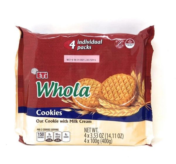 ETi Whola  Oat Cookies With Milk 4pack 400g